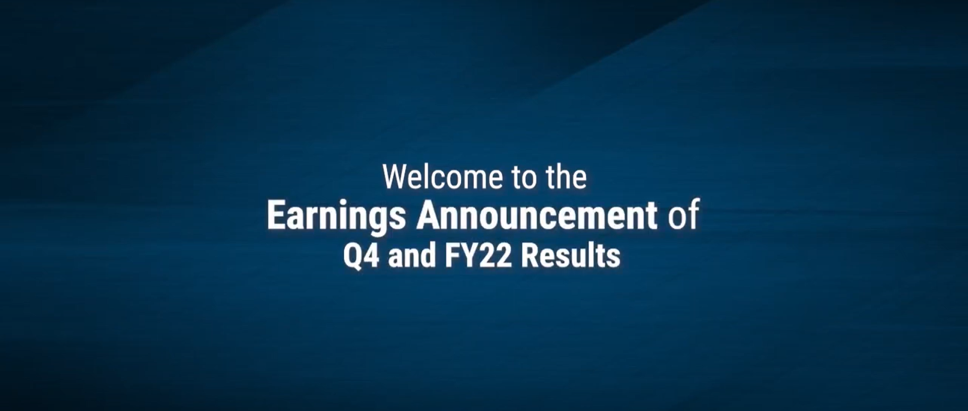 Q4 Earnings Announcement