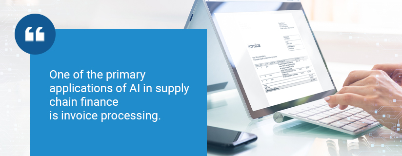 Use of Artificial Intelligence in Supply Chain Finance